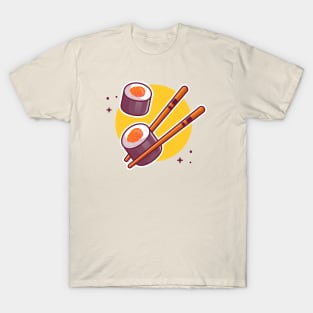 Sushi With Chopstick (2) T-Shirt